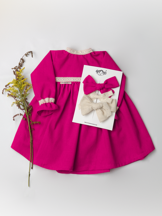 VESTIDO ROMA | FUCSIA